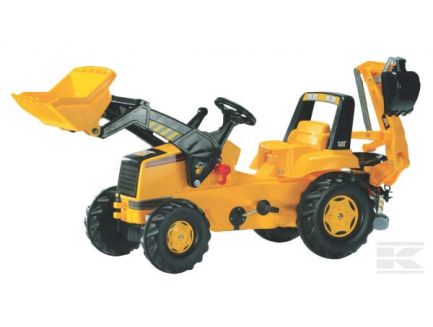 Tracteur à pédales Rolly Junior Caterpillar avec chargeur et pelle Rolly Toys R81300