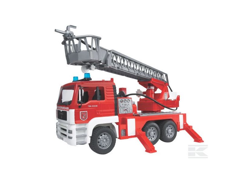 Camion de pompiers avec échelle et sirène Bruder 02771 - JPR-Loisirs