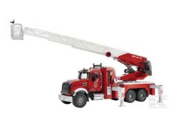 Camion de pompiers Mack Granite avec grande échelle Bruder 02821