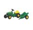 Tracteur à pédales John Deere avec remorque Rolly Toys R01219