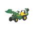Tracteur à pédales JD avec chargeur et pelle rétro Rolly Toys R81107