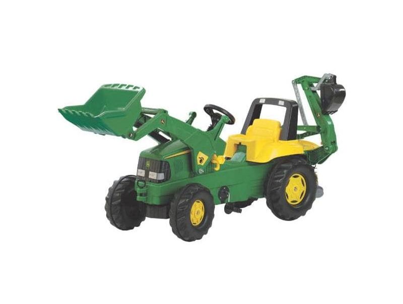 Tracteur à pédales JD avec chargeur et pelle rétro Rolly Toys R81107 -  JPR-Loisirs
