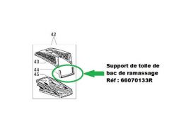Support pour toile de bac de tondeuse Oléo-Mac 66070133R