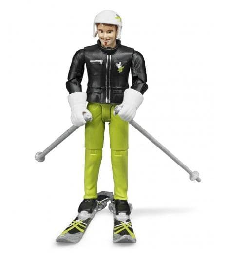 Figurine skieur avec accessoires BRUDER 60040 - JPR-Loisirs