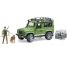 Set garde forestier avec Land Rover et accessoires BRUDER 02587