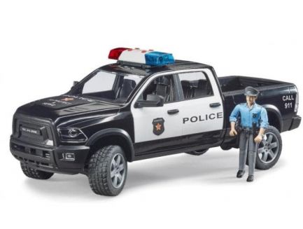 4X4 de police RAM 2500 avec policier BRUDER 02505