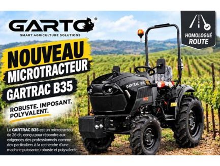 Microtracteur GARTRAC B35 de 26 cv